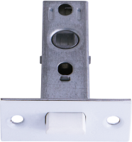 Защелка межкомнатная Медио с пласт.язычком  45*20 NYLON MATT WHITE (белый матовый) (...)