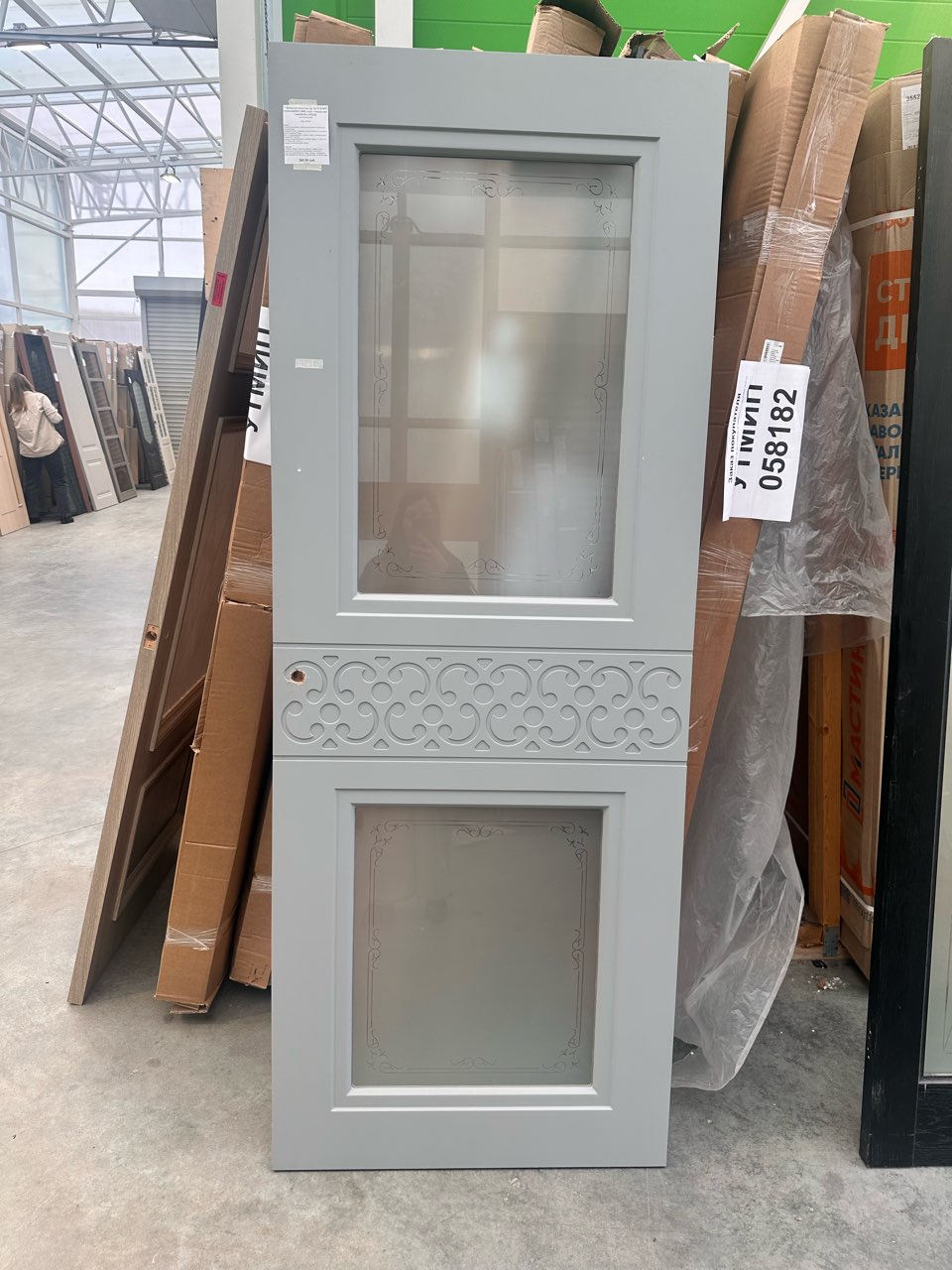 ***ДГ 80*210 N27 лунный(RAL7042) нест, покрытие Lackfarbe исполнение №0 ЛОТ 17694234