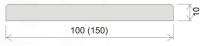 Добор 100, покрытие ПВХ (кедр белый, 100*10, 2070)
