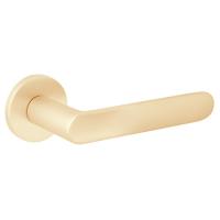 Дверная ручка H-40135-A на круглой розетке Slim (33065, BLM черный матовый)