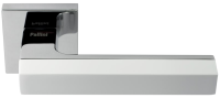 Дверная ручка Prime Паллини Дубай PAL-Z01-S PC/White, полированный хром/белый  (...)