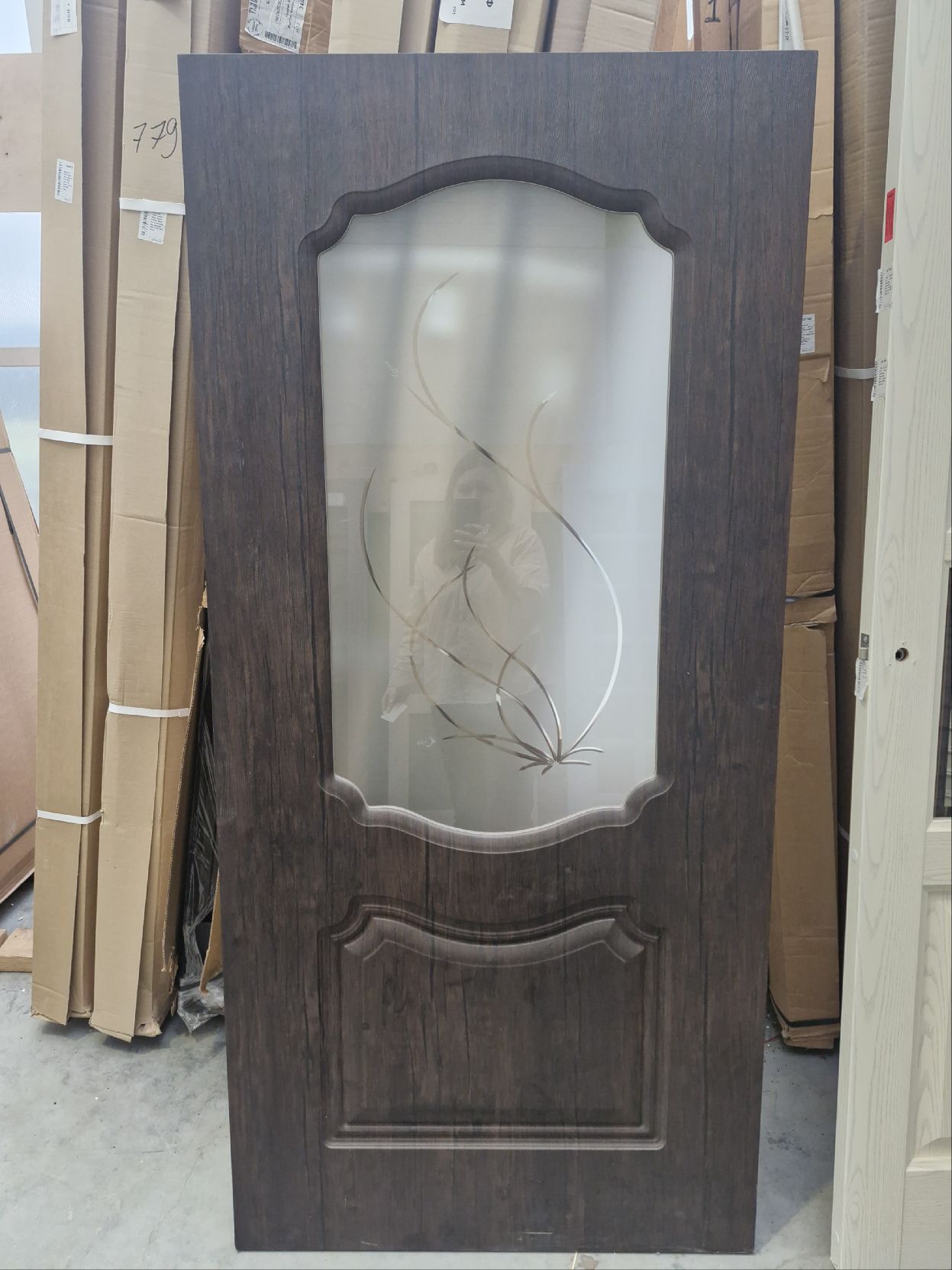 ***ДО 85*180 Богема тиковое дерево, покрытие ПВХ белое ЛОТ 17694342