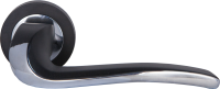 Дверная ручка Медио М6861-02 cp/black черный/хром (...)