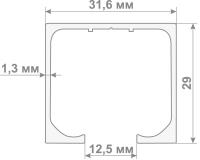 Верхняя направляющая Юп-829 (АП 210) 3 метра Медио (...)