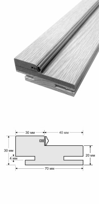 Коробка  с уплот телескоп. Diford, покрытие ПВХ
