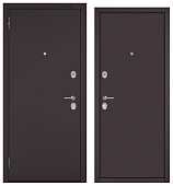 ФЭМЕЛИ ЭКО, СТАЛЬ, 2 замка (1900*960, левая, букле шоколад, хром)