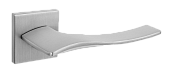 Дверная ручка Латина на квадратной розетке SLIM (INDH 322-03 slim, SSC супер сатин хром)