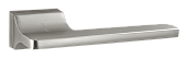 Дверная ручка Лингуине на прямоугольном основании (никель супер матовый, арт. INAL 557-01 MSN)