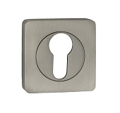 Накладка на цилиндр на квадратной розетке РЕНЦ (никель супер матовый, арт. INET 02 MSN)