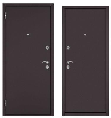 Бульдорс-ECONOM-60 STEEL Пенополистирол, букле шоколад,букле шоколад, 2 замка, ЛЕВ