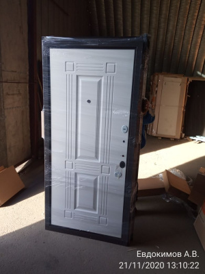 Бульдорс MASS 90, букле шоколад, МДФ ларче шоколад 9S-104, МДФ ларче белый 9S-104, 2050*960, правая, лот C086804