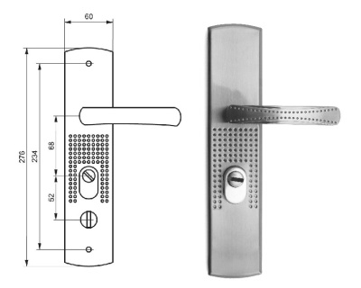 Ручка сплошная А, универсальная