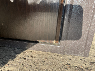 Buldoors MASS 90, букле шоколад, МДФ ларче шоколад 9S-104, МДФ ларче белый 9S-104, хром, 2050*960, правая, лот C086802