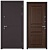 ТЕРМОРАЗРЫВ (СПЛИТ) MP, тисн.Р-4, МДФ дуб коньяк 10ТСД-2 (2050*880, правая, нержавеющий порог, букле шоколад, хром, термо)