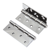 Петля врезная универс. РЕНЦ 100*75*2,5 (хром блестящий, арт. IN100-4BB FH CP)