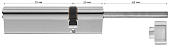 Цилиндровый механизм 65*10*25 мм (ключ/шток, хром)