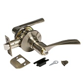 Комплект нажимных ручек с сантехнической защелкой DK610 AJAX (кноб) (44437, AB-BK бронза)