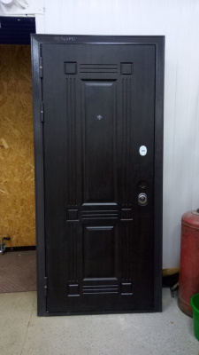 Бульдорс MASS-90, букле шоколад, МДФ ларче шоколад 9S-104, МДФ ларче белый 9S-104, 2050*880, левая, лот C086109