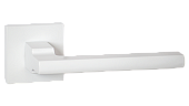 Дверная ручка Савоярди на квадратной розетке (белый супер матовый, арт. INAL 514-03 MSW)