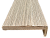 Наличник МДФ телескоп ПВХ (А) (Корадубов) (дуб скальный, 70*8, 2150, плоский, шип 3*25)