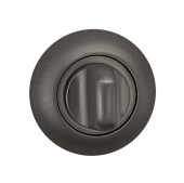 Завертка на круглой розетке РЕНЦ (никель черный матовый, арт. INBK 08 MBN)