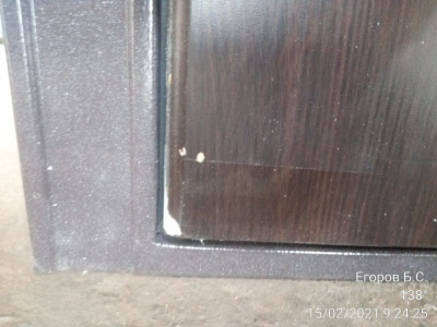 Бульдорс MASS-90, букле шоколад, МДФ ларче шоколад 9S-104, МДФ ларче белый 9S-104, хром, 2050*880, левая, лот C086683