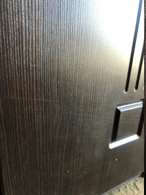 Бyльдopс MASS-90, букле шоколад, МДФ ларче шоколад 9S-104, МДФ ларче белый 9S-104, хром, 2050*960, правая, лот 9261467