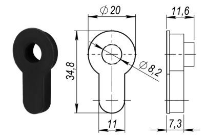 Вставка под шток ET.TANG.UNI  BL-26