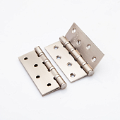 Петля врезная универс. РЕНЦ 100*75*2,5 (никель матовый, арт. IN100-4BB FH SN)