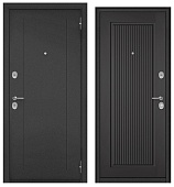 ФЭМЕЛИ ЭКО, РЛ-1, МДФ графит софт E-197, 2 замка (2050*860, правая, букле антрацит, хром)