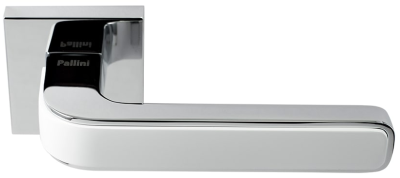 Дверная ручка Prime Паллини Лондон PAL-Z03-S PC/White, полированный хром/белый 