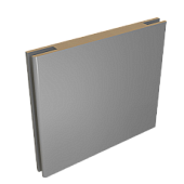 Добор 100 телескопический, покрытие Эмаль ПП (ALBERO) (серый , 10*100, 2070)