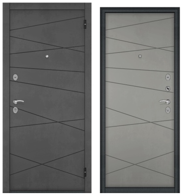 HOME ECO, МДФ бетон темный 6E-130, МДФ бетон серый 6E-130,  прав