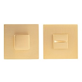 Завертка на квадратной розетке Code Deco Slim (34145, GMS сатинированное золото, КВАДРАТ, арт. WC-3016)