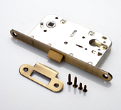 Замок врезной бесшумный РЕНЦ (бронза античная, арт. INLB 85 PL AB)