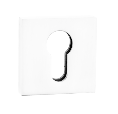 Накладка кв. на цилиндр PUERTO, матовый супер белый