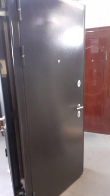 Бульдорс MASS-90 три контура, букле шоколад, МДФ Ларче белый 9S-130, хром, лот 9261001