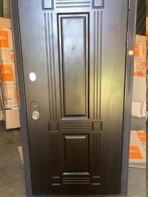 Бульдорс MASS-90, букле шоколад, Ларче шоколад 9S-104, Ларче белый 9S-104, хром, 2050*960, правая, лот 9261032