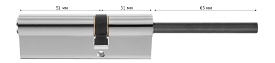 Цилиндровый механизм Guardian GS TERMO 82 мм (51/31/70SH)