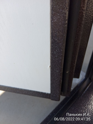 Бульдорс MASS-90, букле шоколад, МДФ бетон темный 9S-130, МДФ роял дуб белый 9S-130, хром, 2050*860, левая, лот 9261396