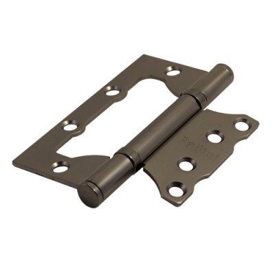 Петля без врезки стальная универс. Паллини PFH 100*75*2,5 2ВВ SBN, мат.черн.никель