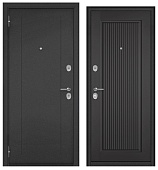 ФЭМЕЛИ ЭКО, РЛ-1, МДФ графит софт E-197, 2 замка (2050*960, левая, букле антрацит, хром)