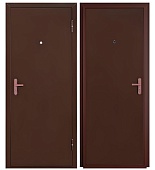 Тульские двери Мастер ПРО, металл-металл (2060*860, R, правая, монтажн. уши, антик медь)