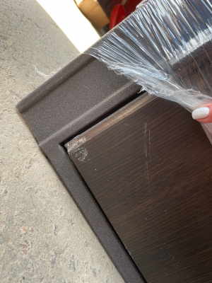 MASS 90 БУЛЬДОРС , букле шоколад, Ларче шоколад 9S-104, Ларче белый 9S-104, хром, 2050*960, левая, лот 9261471