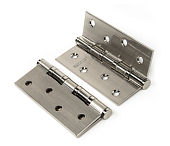 Петля врезная универс. PUERTO 100*75*2,5 (никель матовый, арт. IN100-4S FH SN)