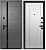 Дверь мет. ОРФЕЙ-615  Софт графит 286 черный лак/ Софт айс ЭРМИТАЖ-7  (2050*860, R, правая, черн.фурн)