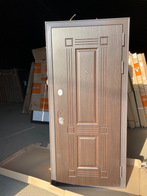 MASS 90 бульдорс, букле шоколад, Ларче шоколад 9S-104, Ларче белый 9S-104, хром, 2050*880, правая, лот C086688