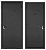 ФЭМЕЛИ ЭКО, СТАЛЬ, букле Антрацит,  1 замок (1900*860, R, правая, хром)