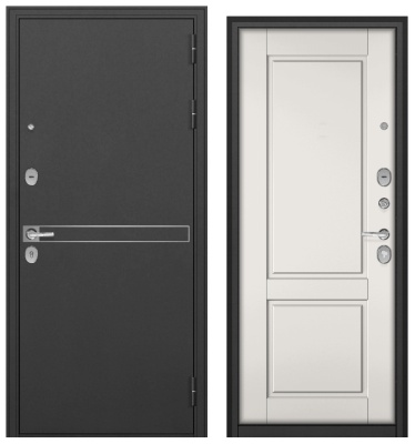 TRUST MASS, D-4, МДФ пвх Эмаль белоснежная 9SD-1, хром