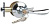 Комплект нажимных ручек с защелкой и ключами 3В3-01 Trodos (кноб) (204119, никель)
